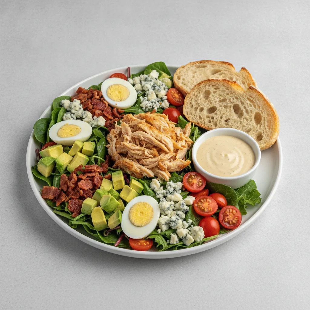 Proper Cobb, Roasted Chicken, Caesar Dressing, Sourdough