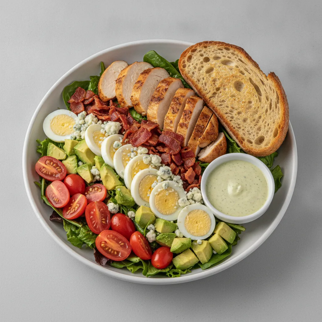 Proper Cobb, Roasted Chicken, Green Goddess Dressing, Sourdough