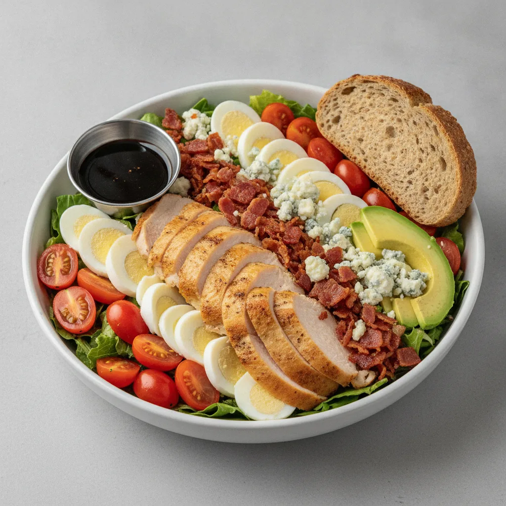 Proper Cobb, Fresh Roasted Turkey, Balsamic Vinaigrette, GF Bread