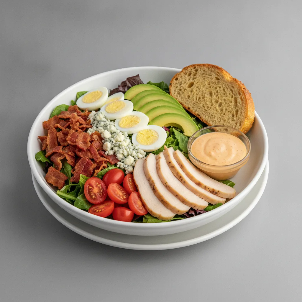 Proper Cobb, Fresh Roasted Turkey, Chipotle Ranch, GF Bread