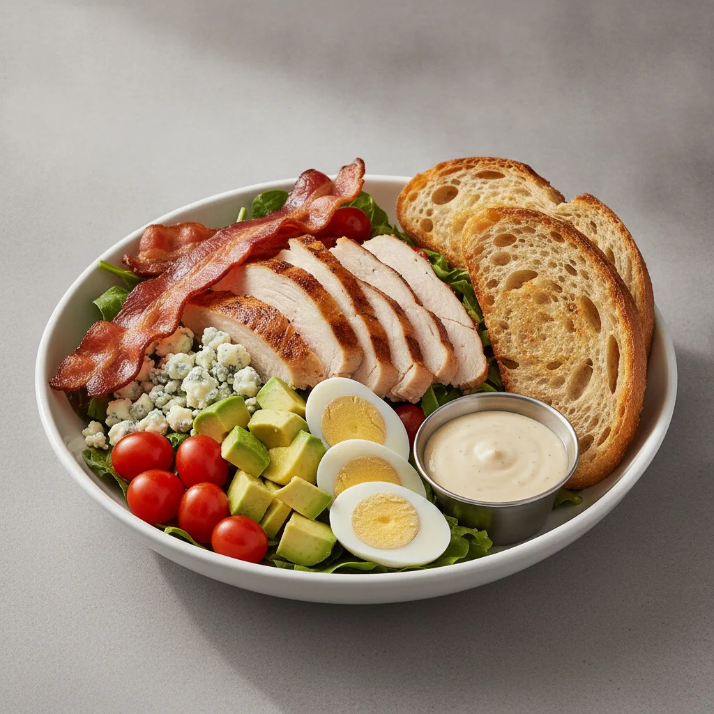 Proper Cobb, Fresh Roasted Turkey, Caesar Dressing, Sourdough