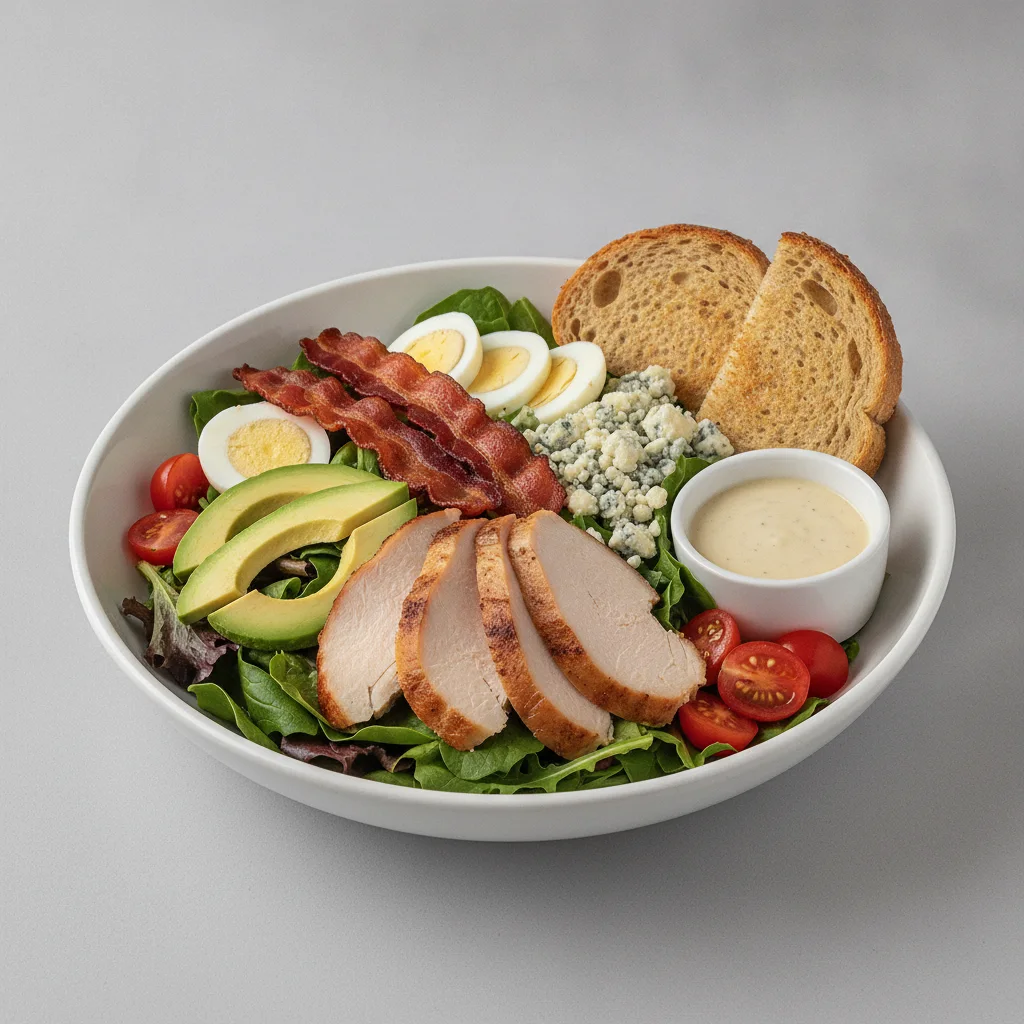 Proper Cobb, Fresh Roasted Turkey, Caesar Dressing, GF Bread