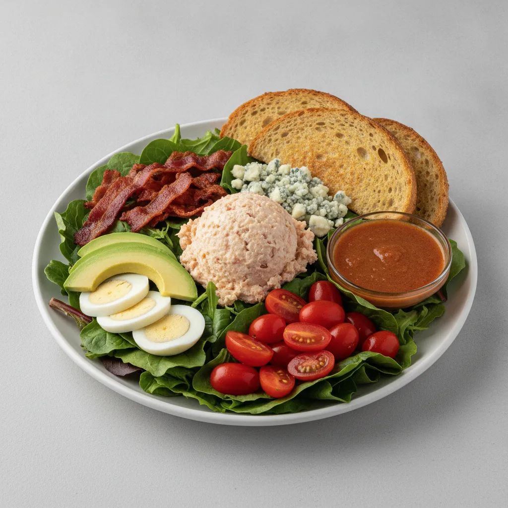 Proper Cobb, Albacore Tuna Salad, Chipotle Ranch, GF Bread