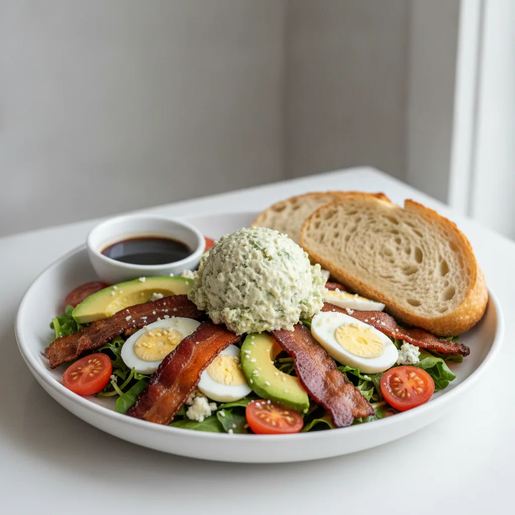 Proper Cobb, Herb Chicken Salad, Balsamic Vinaigrette, Sourdough