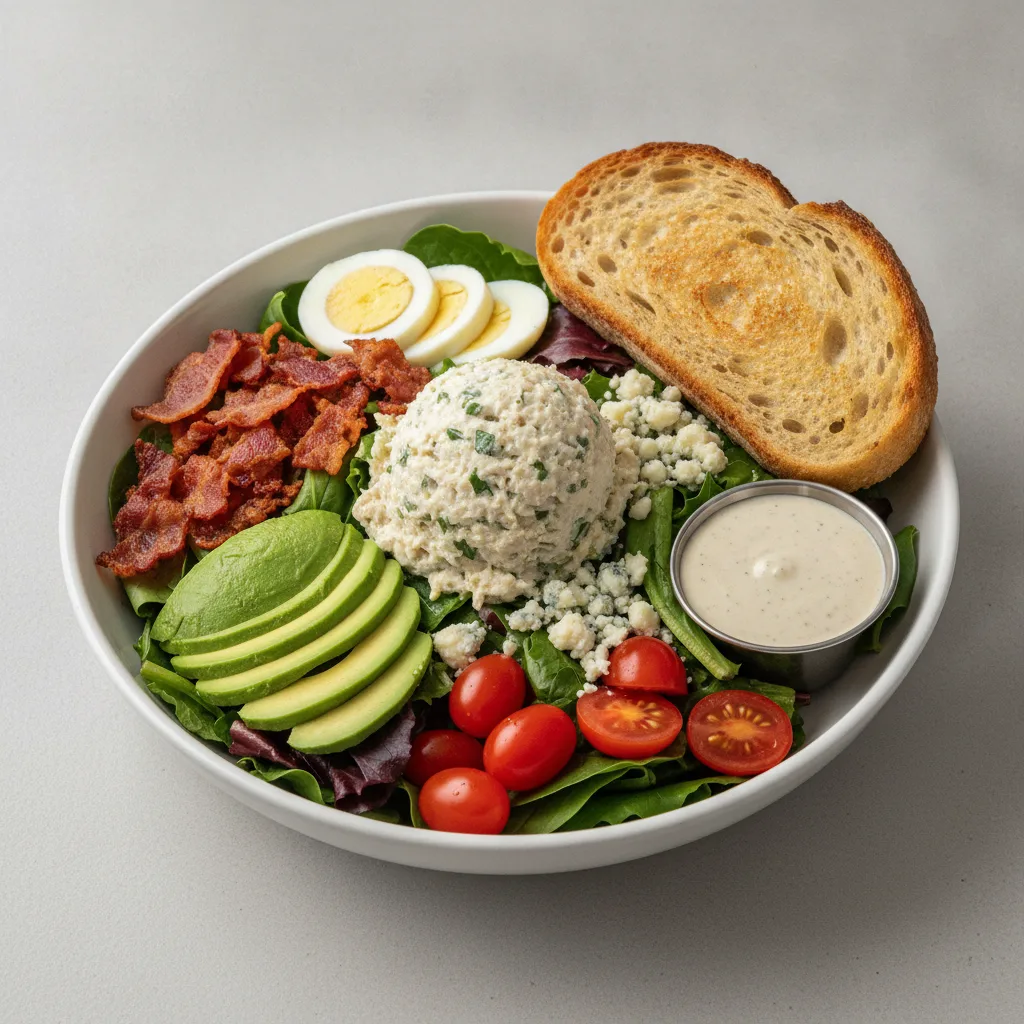 Proper Cobb, Herb Chicken Salad, Chipotle Ranch, Sourdough