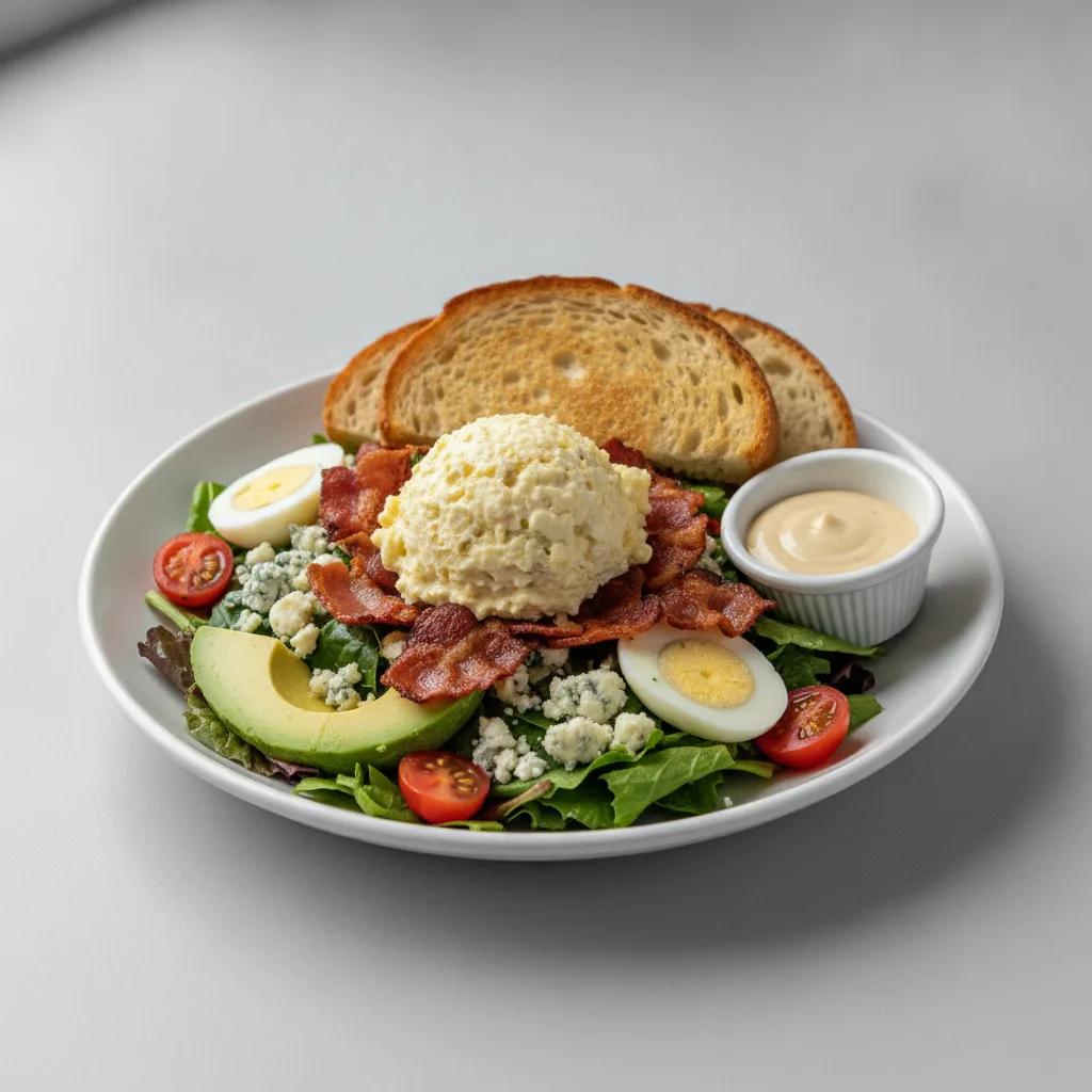Proper Cobb, Japanese Style Egg Salad, Caesar Dressing, Sourdough