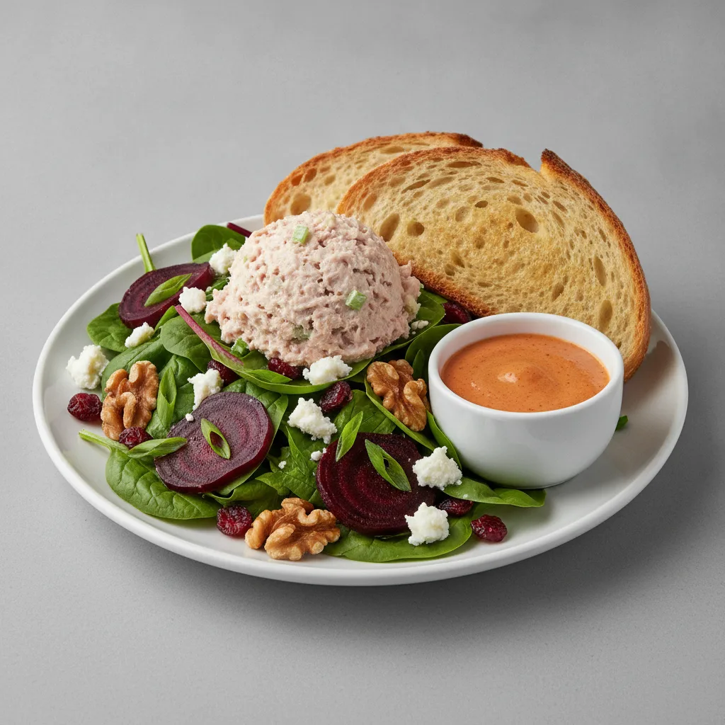 Fresh Beet and Goat Cheese, Albacore Tuna Salad, Chipotle Ranch, Sourdough
