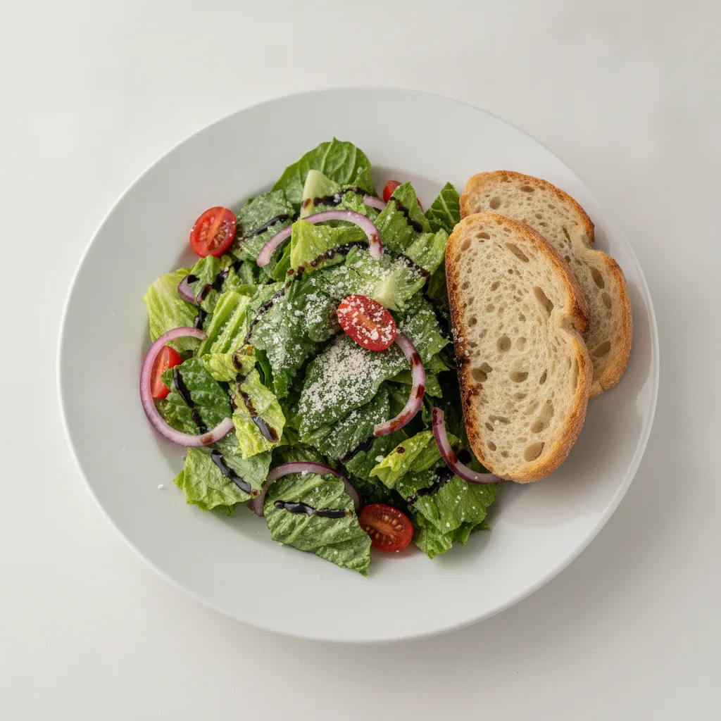 Our Caesar Salad, Balsamic Vinaigrette, Sourdough