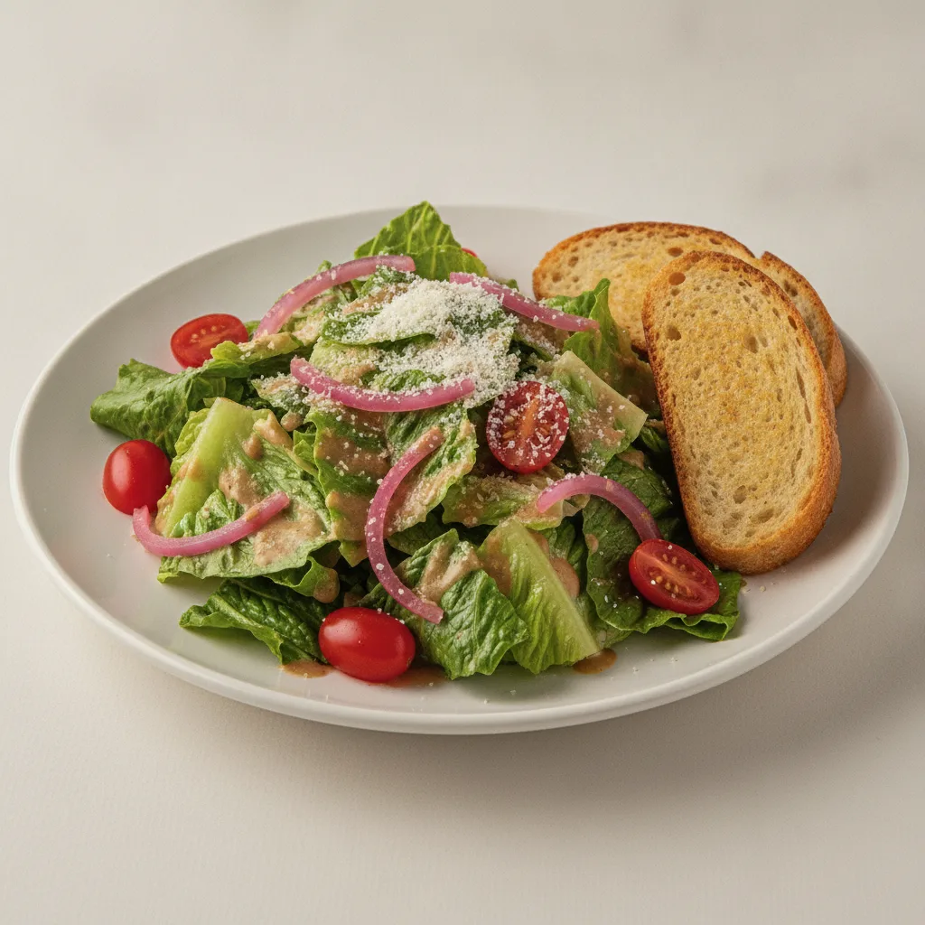 Our Caesar Salad, Balsamic Vinaigrette, GF Bread