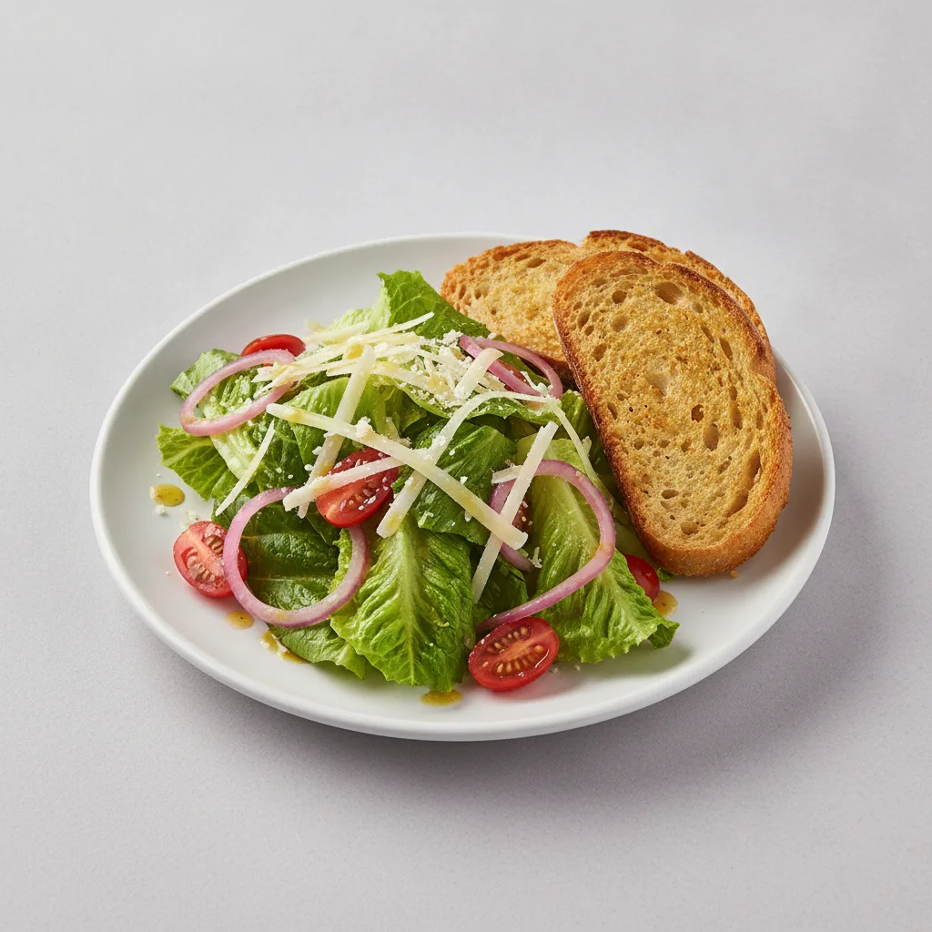 Our Caesar Salad, Lemon Herb Vinaigrette, GF Bread