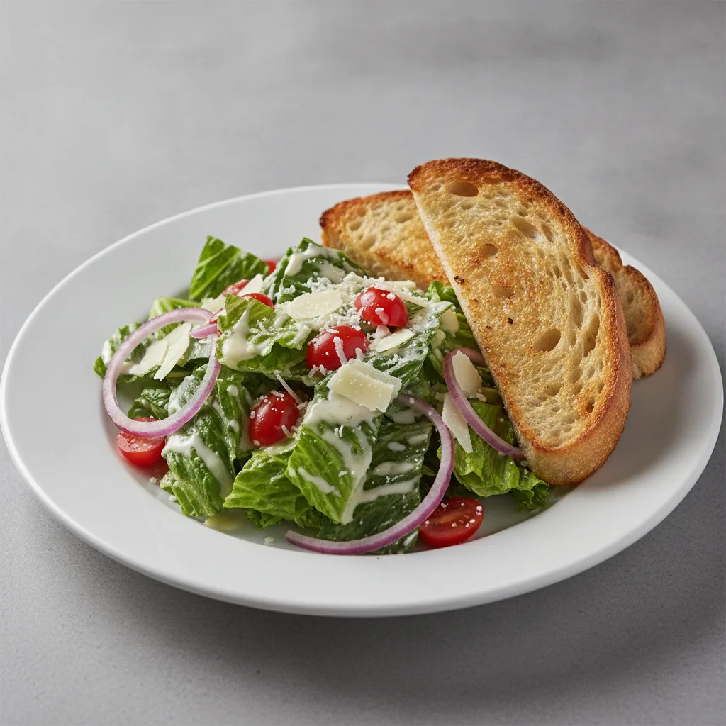 Our Caesar Salad, Caesar Dressing, Sourdough
