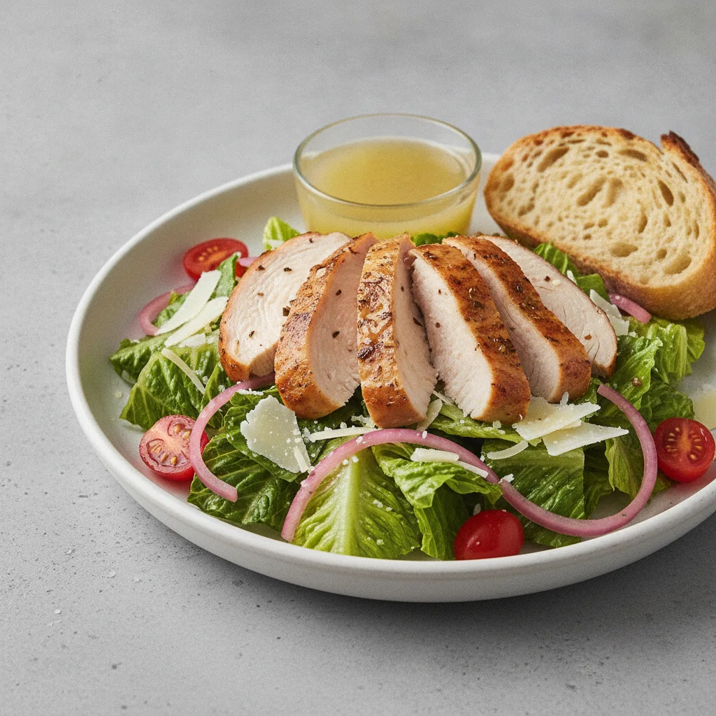 Our Caesar Salad, Fresh Roasted Turkey, Lemon Herb Vinaigrette, Sourdough