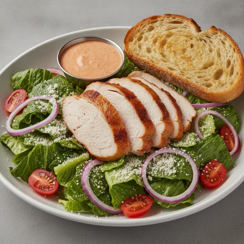 Our Caesar Salad, Fresh Roasted Turkey, Chipotle Ranch, Sourdough