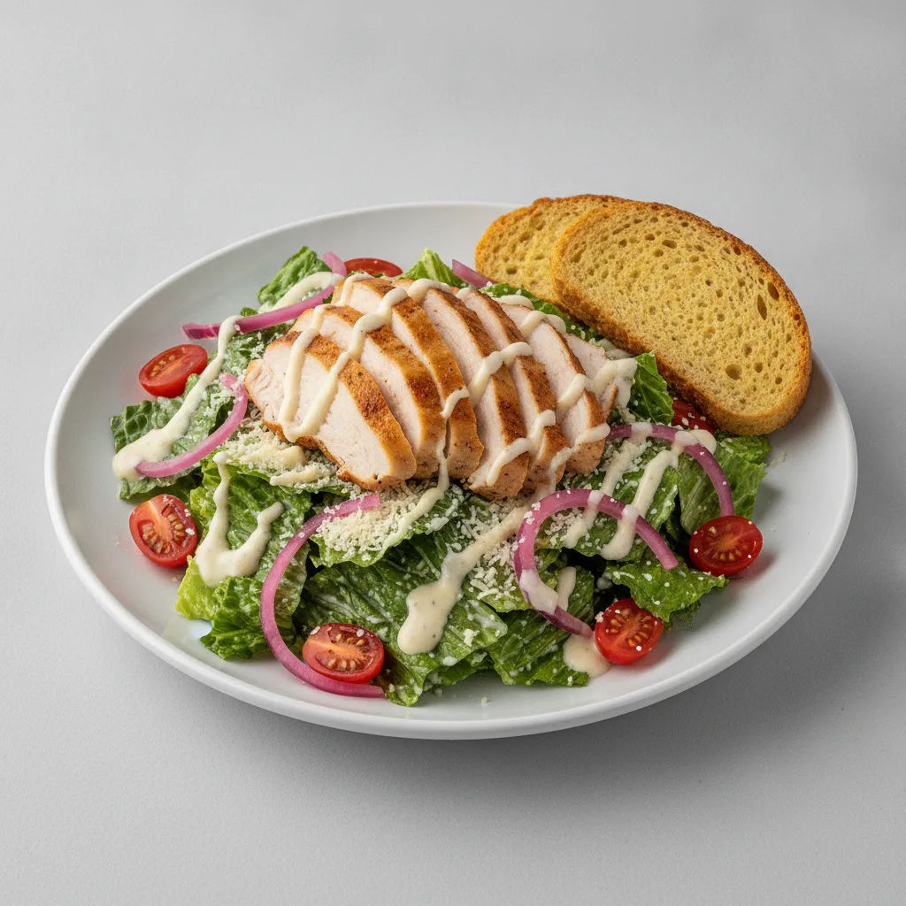 Our Caesar Salad, Fresh Roasted Turkey, Caesar Dressing, GF Bread