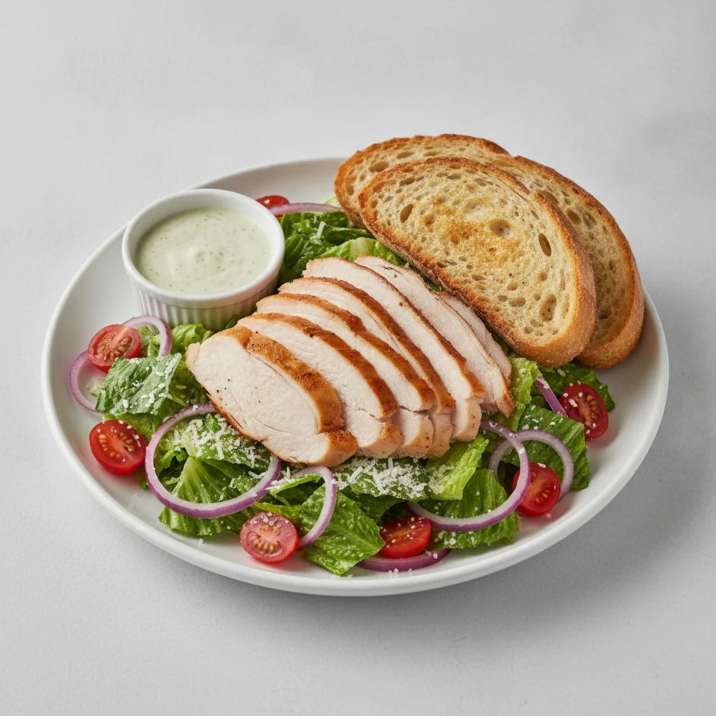 Our Caesar Salad, Fresh Roasted Turkey, Green Goddess Dressing, Sourdough