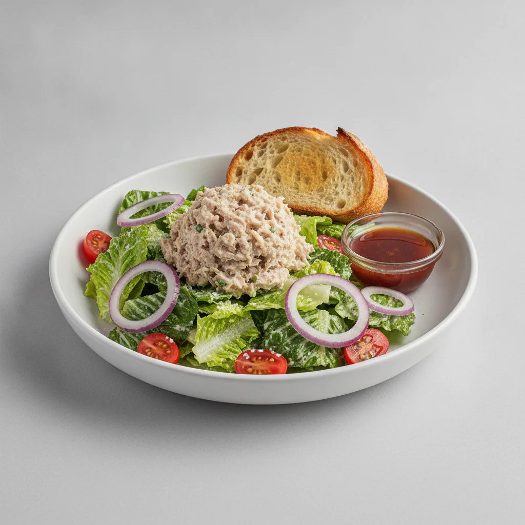 Our Caesar Salad, Albacore Tuna Salad, Balsamic Vinaigrette, Sourdough