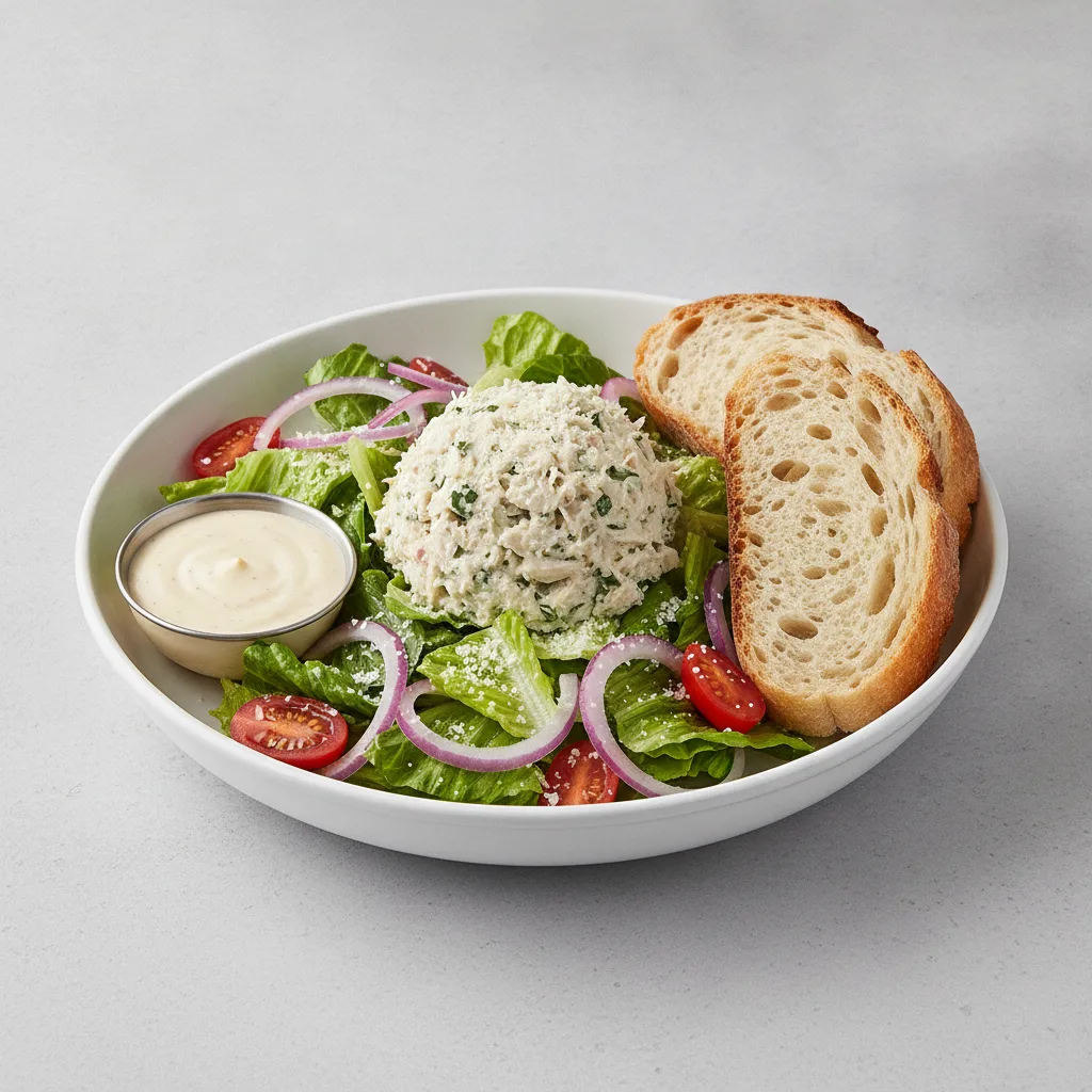 Our Caesar Salad, Herb Chicken Salad, Caesar Dressing, Sourdough