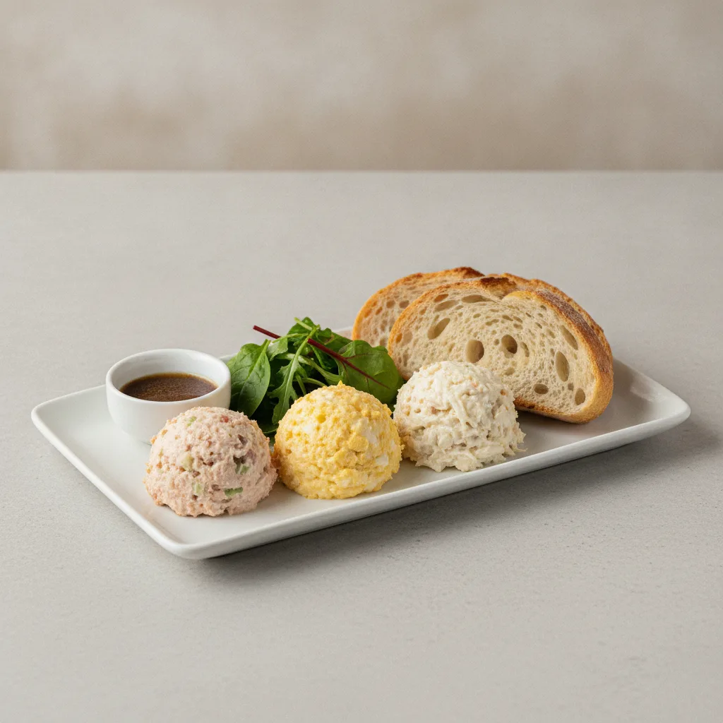 Trio Platter, Balsamic Vinaigrette, Sourdough