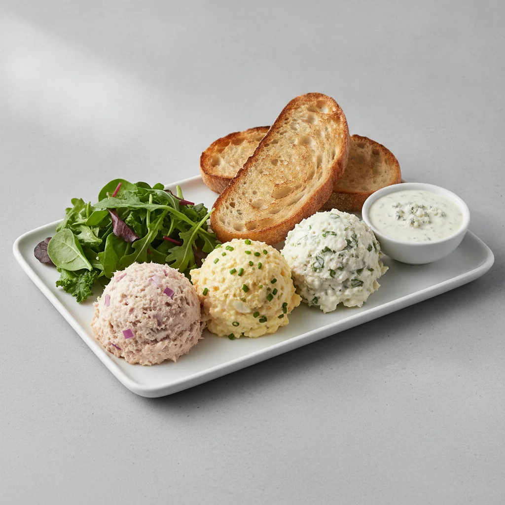 Trio Platter, Blue Cheese Dressing, Sourdough
