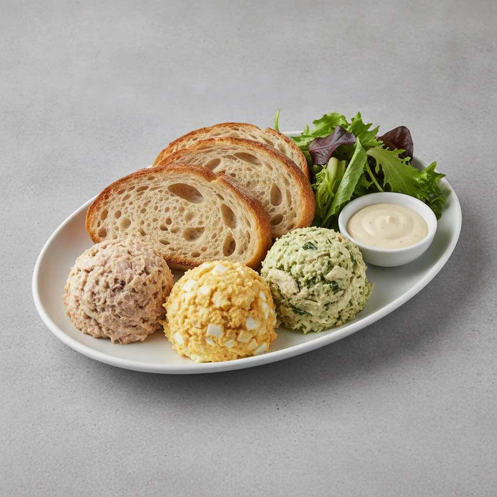 Trio Platter, Caesar Dressing, Sourdough