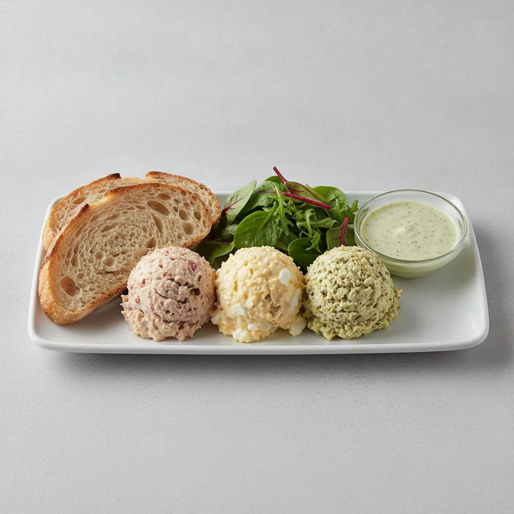 Trio Platter, Green Goddess Dressing, Sourdough