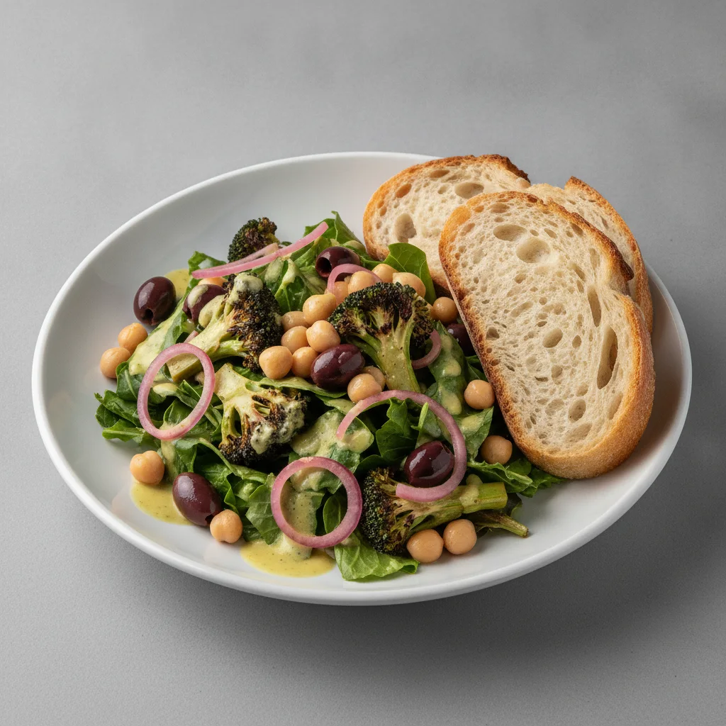 Mama's Mediterranean, Lemon Herb Vinaigrette, Sourdough