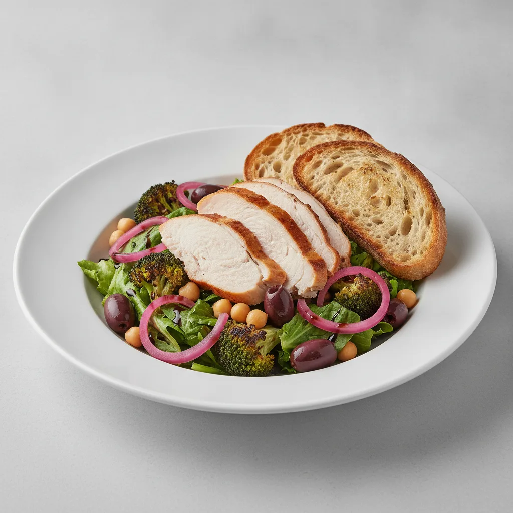 Mama's Mediterranean, Fresh Roasted Turkey, Balsamic Vinaigrette, Sourdough