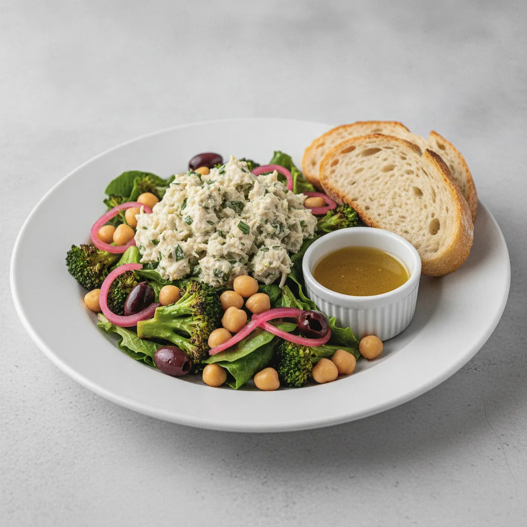 Mama's Mediterranean, Herb Chicken Salad, Lemon Herb Vinaigrette, Sourdough
