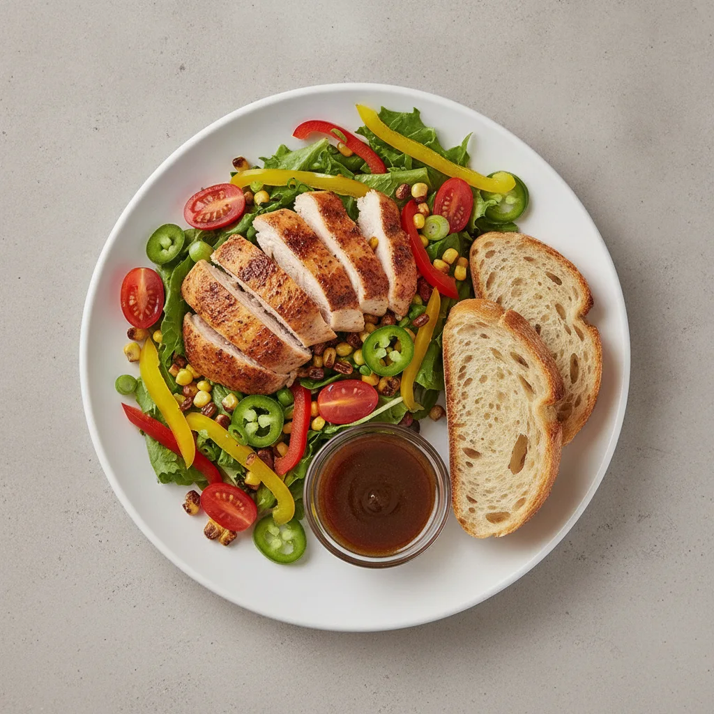 South by Southwest, Roasted Chicken, Balsamic Vinaigrette, Sourdough