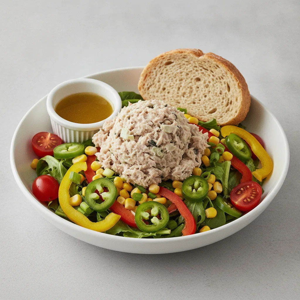 South by Southwest, Albacore Tuna Salad, Lemon Herb Vinaigrette, GF Bread