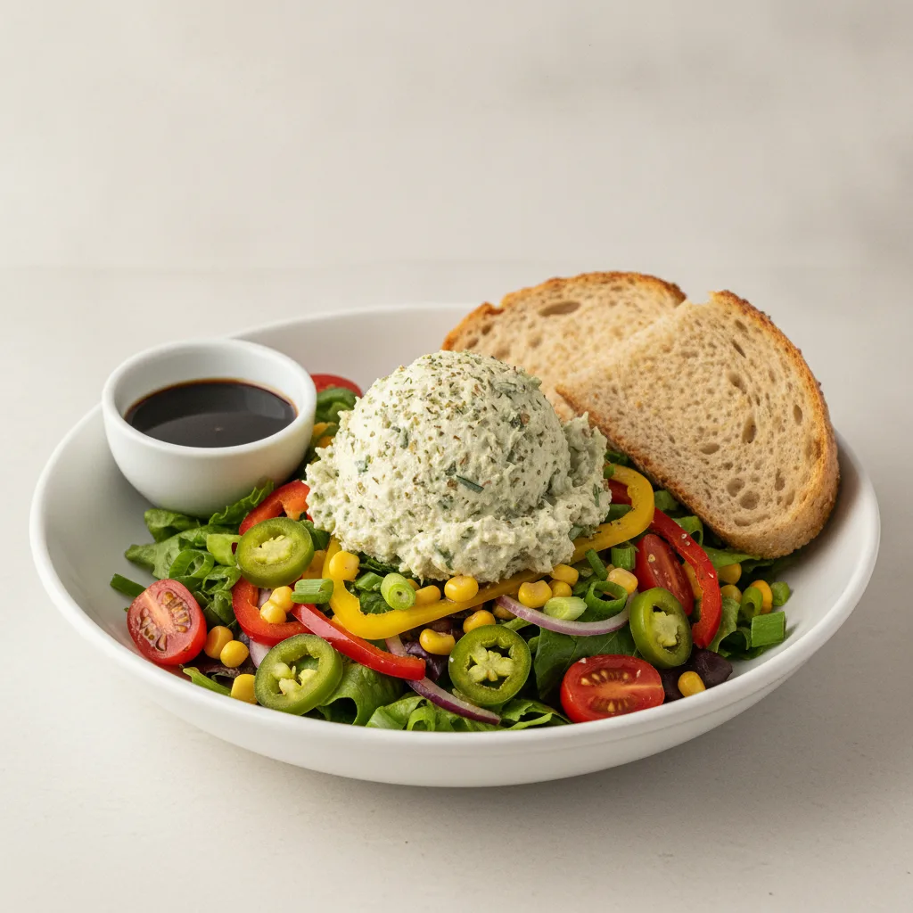 South by Southwest, Herb Chicken Salad, Balsamic Vinaigrette, GF Bread