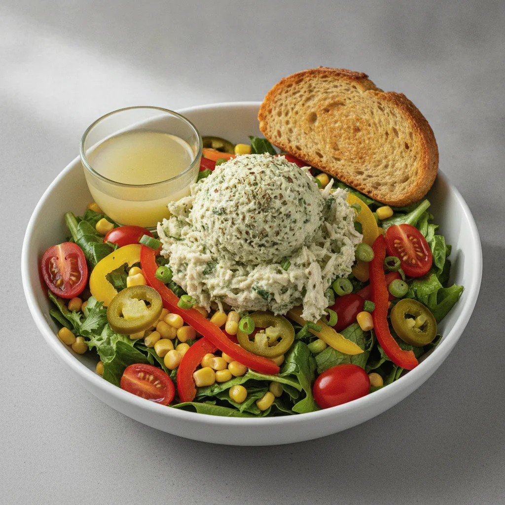 South by Southwest, Herb Chicken Salad, Lemon Herb Vinaigrette, GF Bread