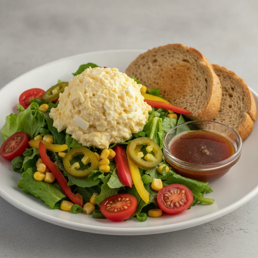 South by Southwest, Japanese Style Egg Salad, Balsamic Vinaigrette, GF Bread