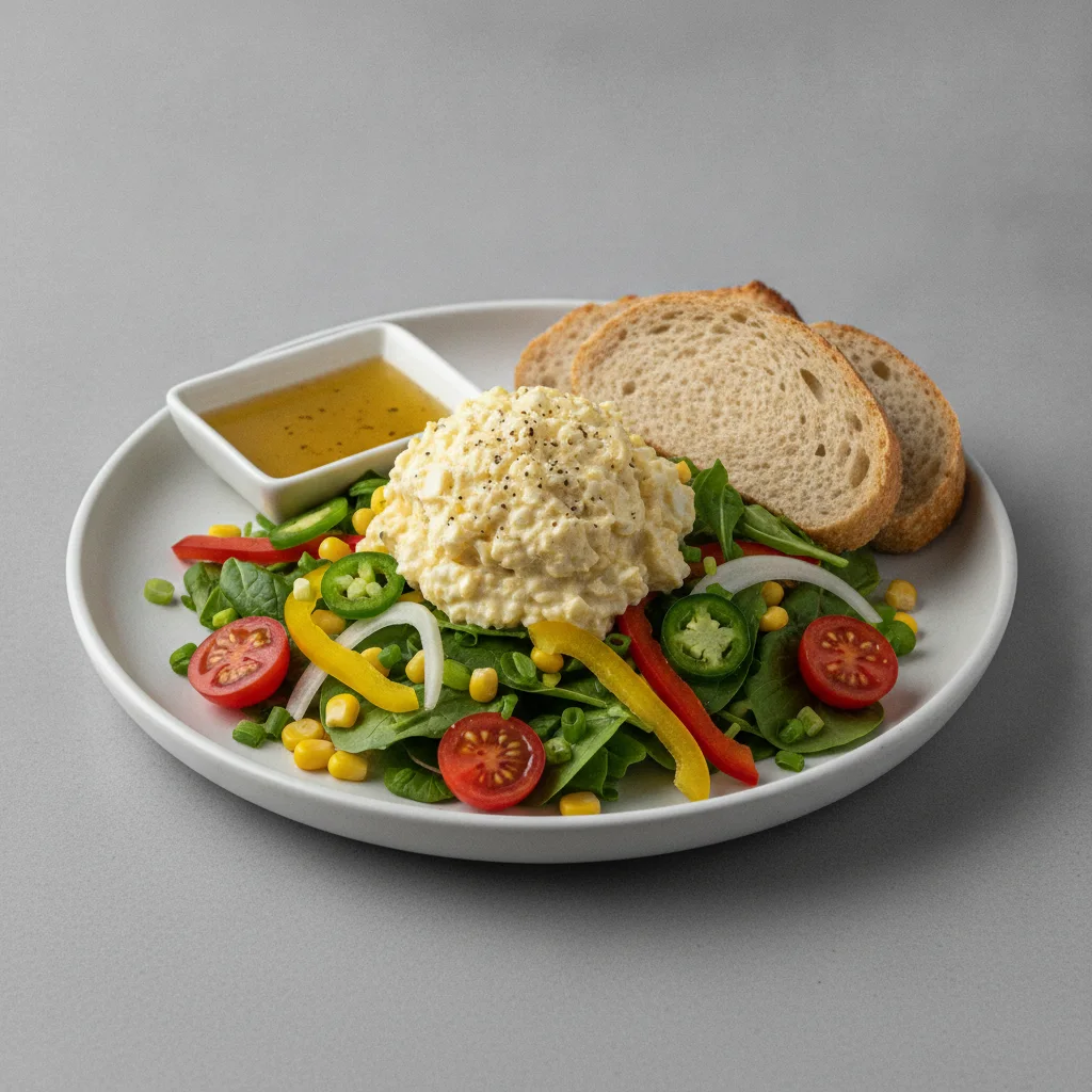 South by Southwest, Japanese Style Egg Salad, Lemon Herb Vinaigrette, GF Bread