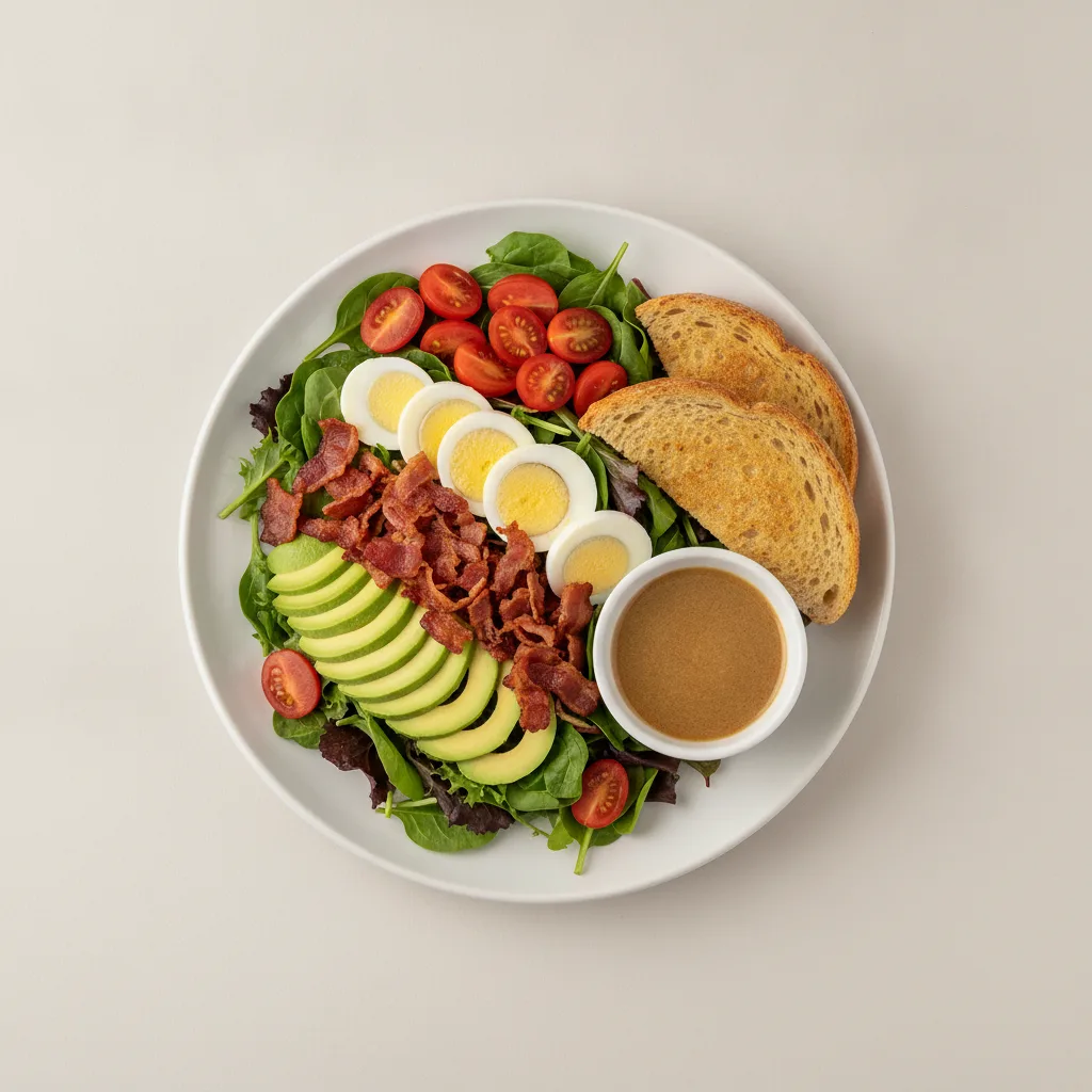 Proper Cobb, Balsamic Vinaigrette, GF Bread