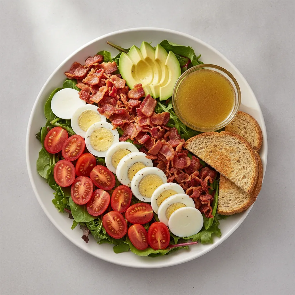 Proper Cobb, Lemon Herb Vinaigrette, GF Bread