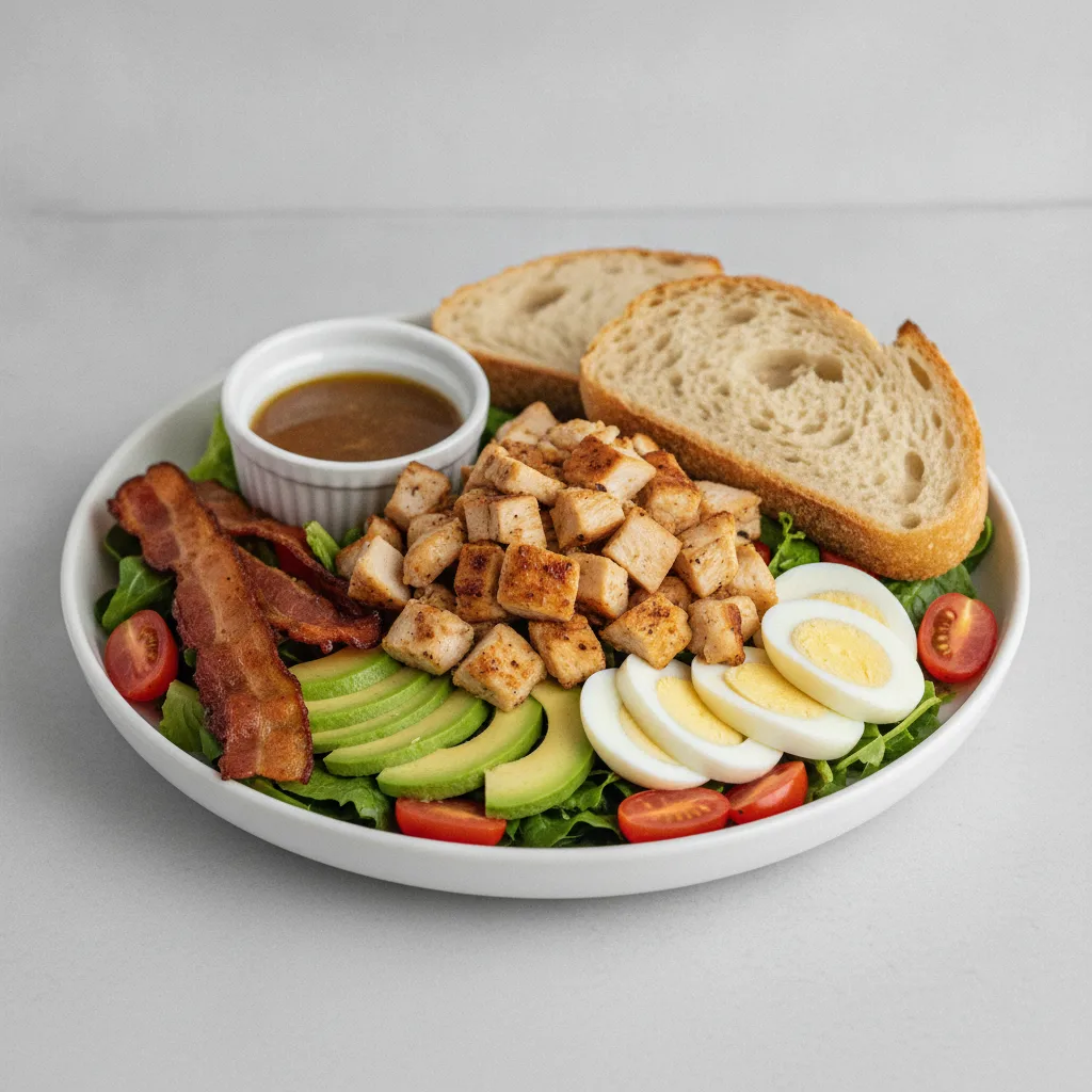 Proper Cobb, Roasted Chicken, Balsamic Vinaigrette, Sourdough