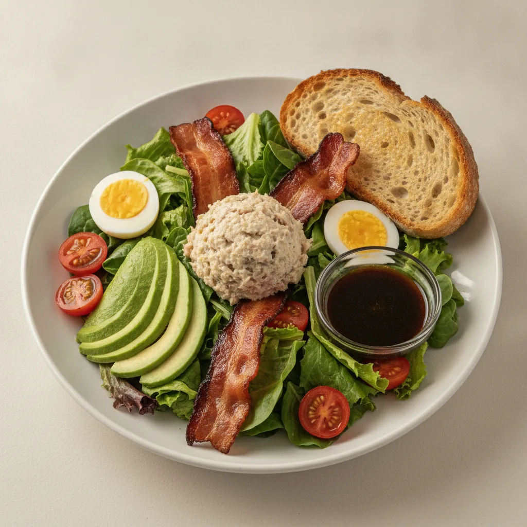 Proper Cobb, Albacore Tuna Salad, Balsamic Vinaigrette, Sourdough