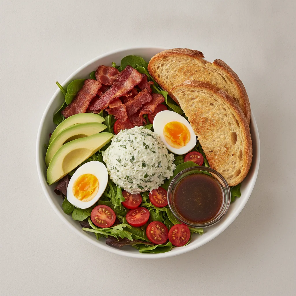 Proper Cobb, Herb Chicken Salad, Balsamic Vinaigrette, Sourdough