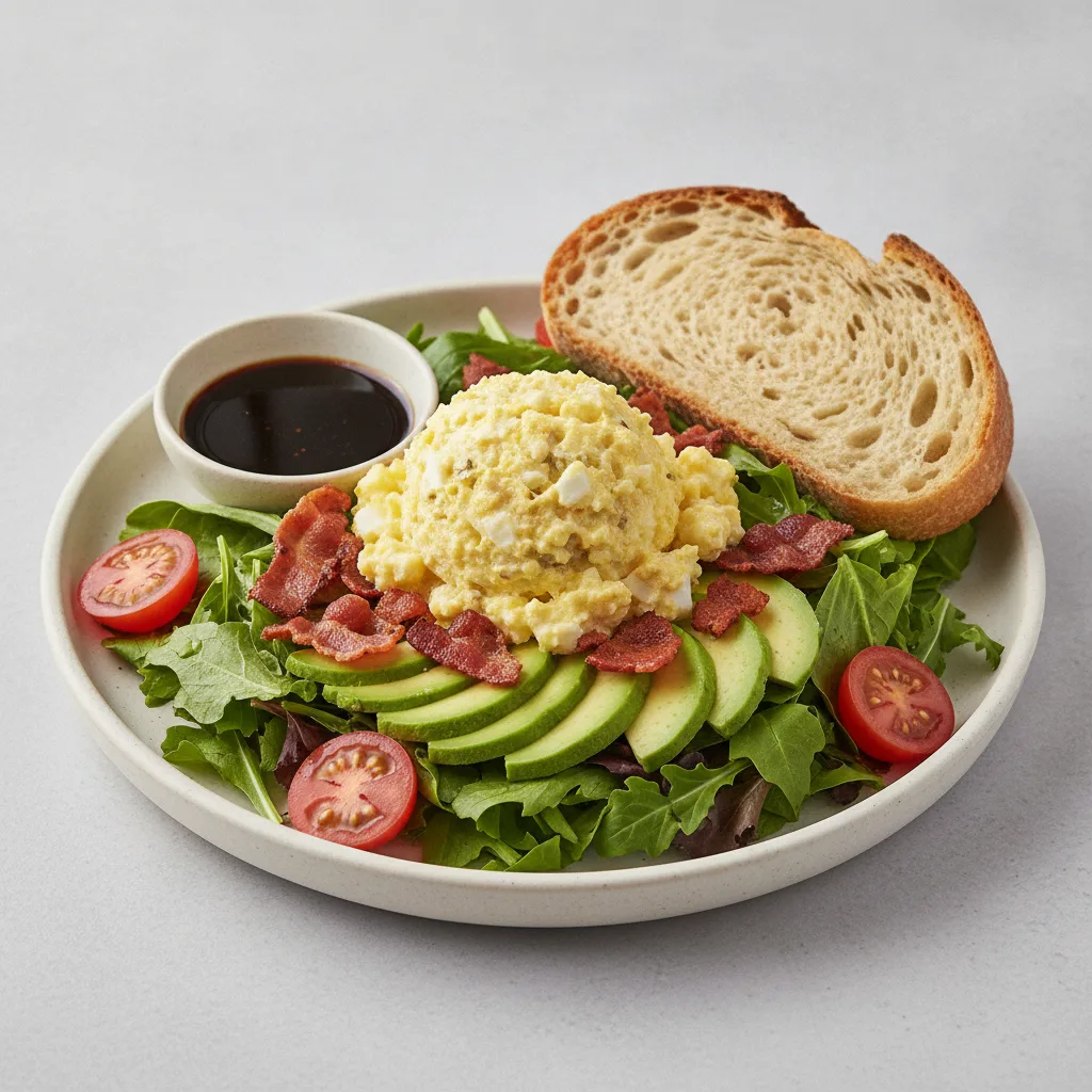 Proper Cobb, Japanese Style Egg Salad, Balsamic Vinaigrette, Sourdough