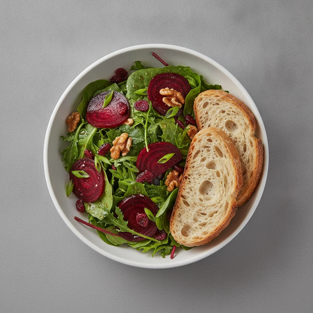 Fresh Beet and Balsamic Vinaigrette, Sourdough