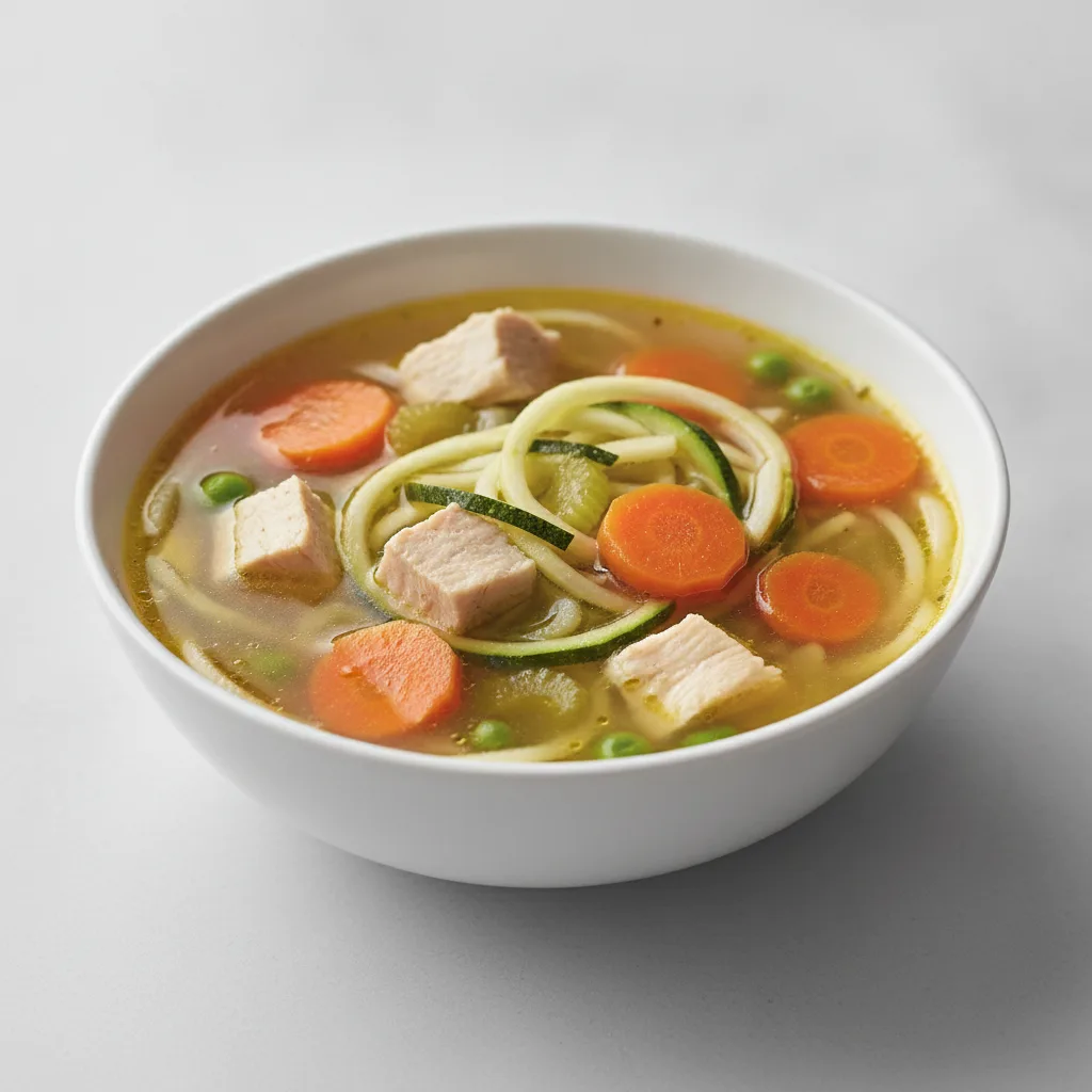 Chicken Vegetable Soup with Zoodles