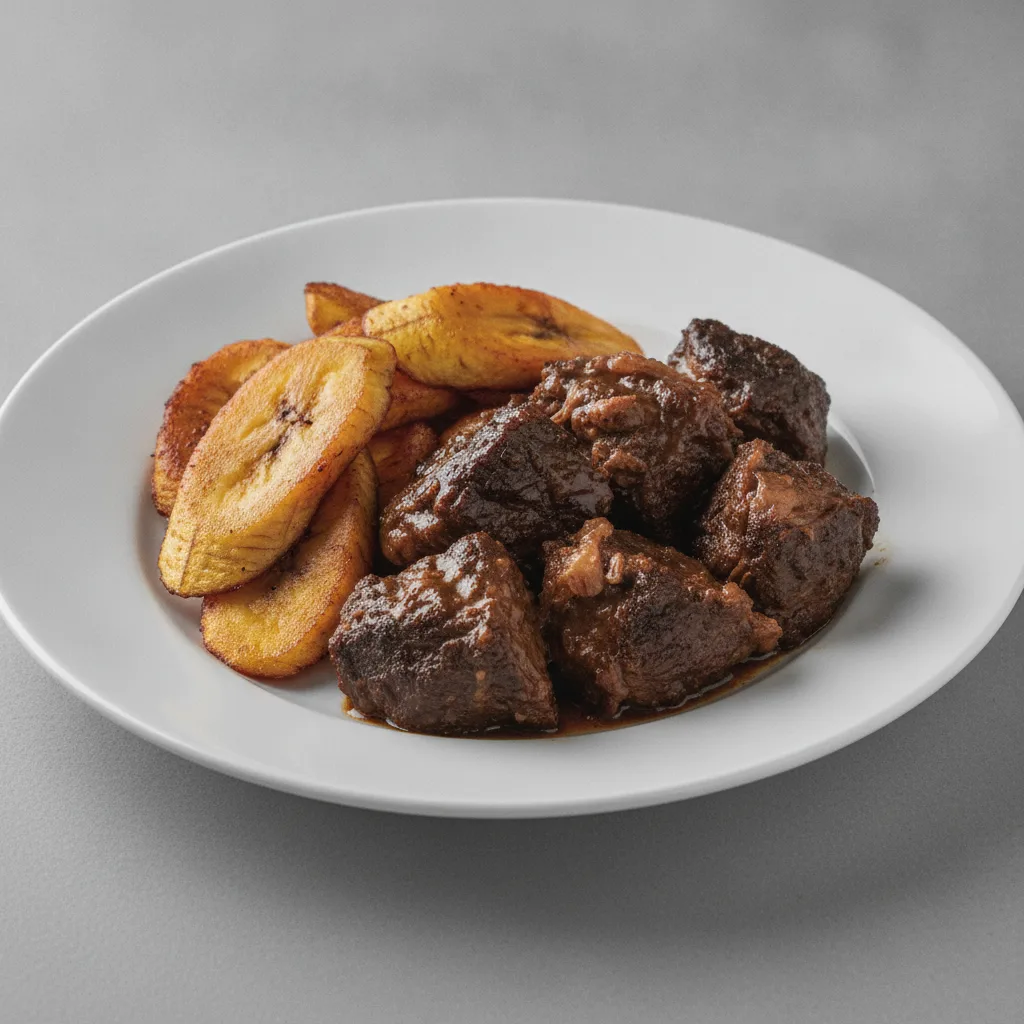 Slow-Cooked Jerk Beef & Plantains