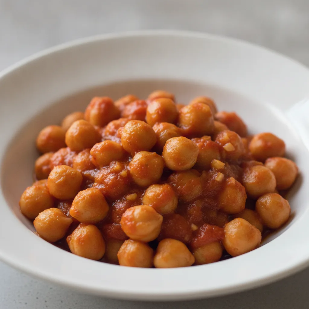 Garlic Tomato Chickpeas