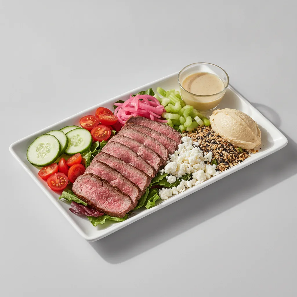 Mediterranean Mix Salad Tray - Steak