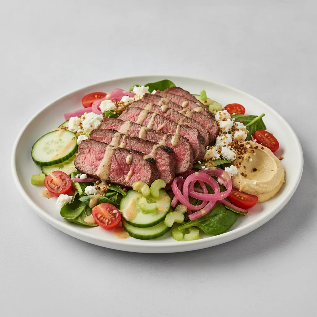 Mediterranean Mix Salad - Steak