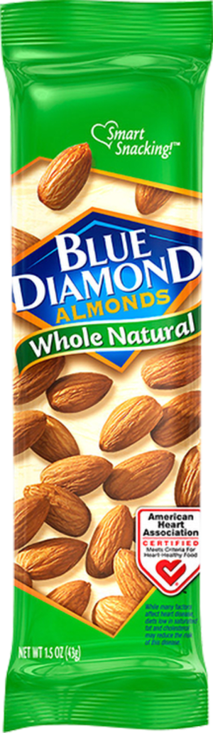 Blue Diamond Almonds, Whole Natural, 1.50 oz Blue Diamond Almonds, Whole Natural, 1.50 oz