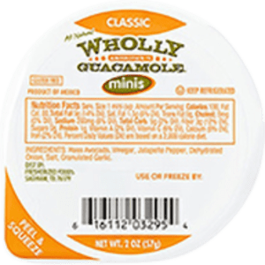 Wholly Guacamole Classic Guacamole Mini, 2.00 oz, 20ct Wholly Guacamole Classic Guacamole Mini, 2.00 oz, 20ct