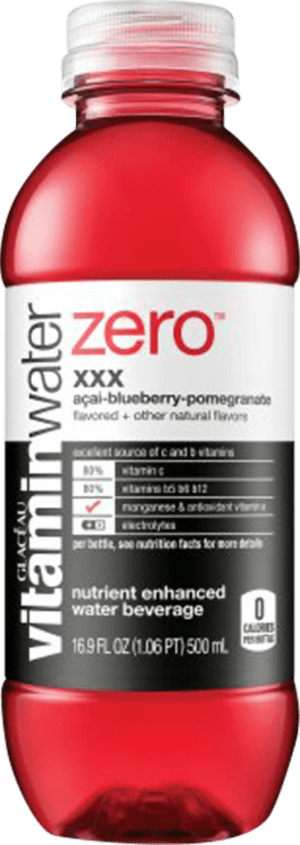 Glaceau Vitamin Water, XXX Zero, 20oz Glaceau Vitamin Water, XXX Zero, 20oz