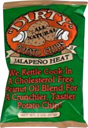 Dirty Potato Chips, Zesty Jalapeno, 2.00 oz Dirty Potato Chips, Zesty Jalapeno, 2.00 oz